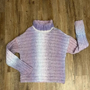 Olivia Sky •Gradient Turtleneck Chunky Sweater